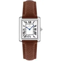 S&T Design Quarzuhr Vintage Paar Uhren Armbanduhr Damen Herren Rechteckige Uhr, (inkl. Geschenkbox, HOMME / FEMME), Elegant Römische Zahlen Minimalistisch