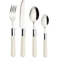 ECHTWERK Besteck-Set Bistro Besteckset 16tlg. (16-tlg), 4 Personen, Edelstahl 18/10, Kunststoff, mit Kunststoffgriffen aus hochwertigem Edelstahl für 4 Personen
