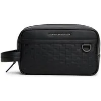 Tommy Hilfiger Kulturbeutel TH MODERN WASHBAG, Unisex Kosmetiktasche, Minibag mit modischer Logoprägung
