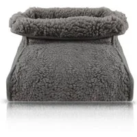 Bestlivings Fußwärmer ohne Strom, flauschige Lammfloroptik, One Size (ca. 35–45)