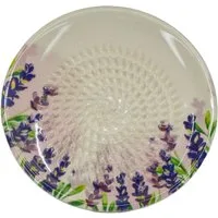 Kaladia Multireibe Reibeteller mit Lavendelblüten, Keramik, handbemalte Küchenreibe - Made in Spain