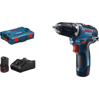 Bosch Akku-Bohrschrauber GSR 12V-35, mit 2 x 3.0 Ah Li-Ion Akku, L-BOXX - 06019H8002