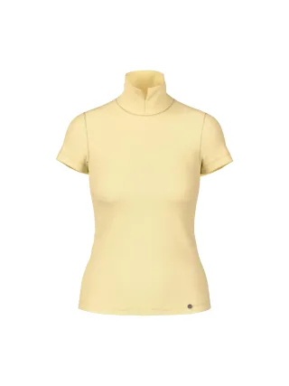 Marc Cain Additions - Uni T-Shirt mit Kurzarm flan - Gr. - 36
