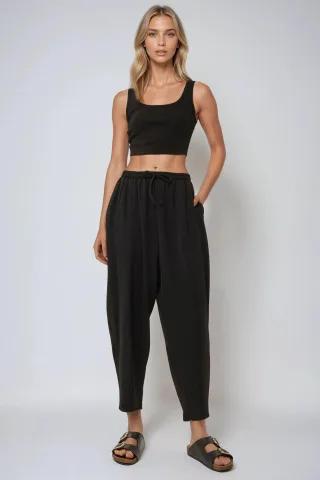 Elastische Taillenhose mit bequemer Passform