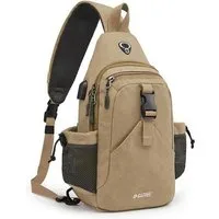 LuxusKollektion Schultertasche Canvas Brusttasche Schultertasche Sling Bag für Reise Wandern Klettern