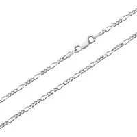 JEWLIX Silberkette Figarokette 925er Silber Damenkette in 2mm Stärke FK0020