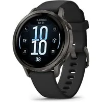 Garmin Sportuhr Garmin Venu 4 Fitness-Smartwatch 45mm AMOLED Display GPS schwarz