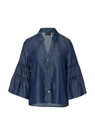 s.Oliver BLACK LABEL - Bluse blau - Gr. - 40