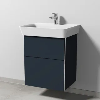 Sanipa 3way Waschtischunterbau zu Ideal Standard Connect Air Cube Waschtisch mit 2 Auszügen, Marine- BP6471R