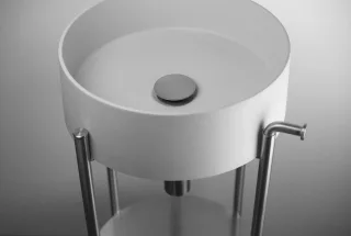Neuesbad Serie 600 Waschtischunterbau 360mm, edelstahl gebürstet NB1CKS_F36A1