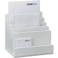 relaxdays Briefablage Dokumentenhalter Bambus (1-St)