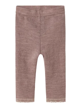 NAME IT - NBFWANG WOOL NEEDLE LEGGING SOLID NOOS - Gr. - 62