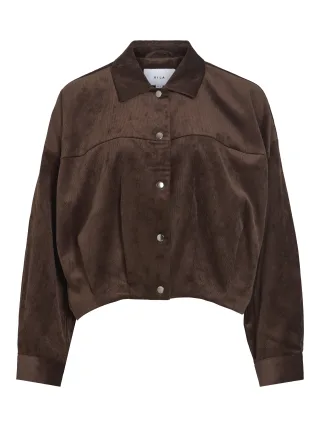 VILA - VICOURDIE L/S JACKET Coffee Bean - Gr. - 40