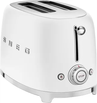 Smeg Toaster "TSF01WHMEU" 2 kurze Schlitze 950 W