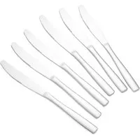 Cheffinger Besteck-Set Modernes 6er Set Tafelmesser - Besteck-Set aus hochwertigem Edelstahl, Edelstahl