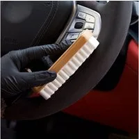 HS.SUPPLY Autowaschbürste Reinigungsbürste, Alcantara Bürste, Textilreinigung, schonende Reinigung & Auffrischung von Alcantara/Textil