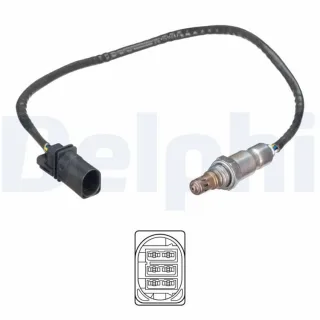 Delphi Lambdasonde vor Katalysator Audi Seat Skoda VW ES21246-12B1