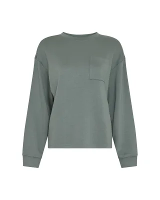 msch copenhagen - MSCHIlliana Ima Q Sweatshirt laurel wreath - Gr. - L