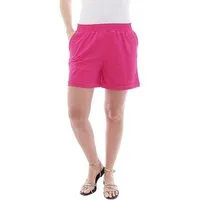 YESET Shorts YESET Damen Jogging Shorts Sweatshorts kurz 1/2 Baumwolle PINK M Sweatshort