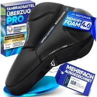 Nextcover Sattelbezug Nextcover® Fahrradsattel Überzug CoverPro mit [Memory Foam 4.0]