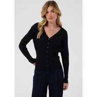 Saint Tropez Strickjacke MilaSZ Slim Cardigan Viskosemischung, Fitted