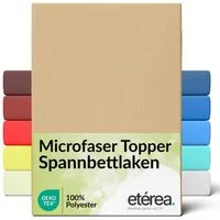 etérea Himmlische Qualität Spannbettlaken etérea Microfaser Topper Spannbettlaken, Microfaser, Gummizug: rundum, (1 Stück)