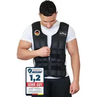 DH FitLife Gewichtsweste Verstellbar 10/20/30KG zum Muskelaufbau u. Krafttraining, (Weighted Vest, Laufweste), Laufweste Damen Herren, Fitness Trainingsweste