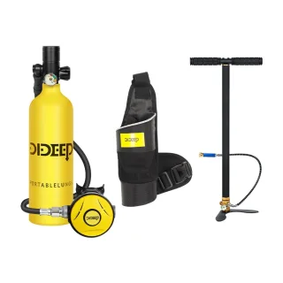 [EU Direct] DIDEEP Mini Diving Bottle Set 1L Portable Lung Bottle for Underwater Breathing Reusable Oxygen Bottle up to