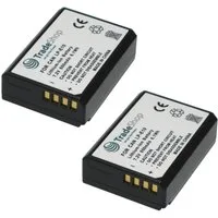 Trade-Shop 2x Akku passend für Canon LP-E10 EOS 1100D 1200D 1300D 2000D 4000D Kamera-Akku Li-Ion 850 mAh (7,2 V)