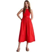 Next Midikleid 2-in-1-Midikleid aus Mischgewebe mit Gürtel (1-tlg)