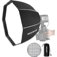 Neewer Softbox NS4P 50cm Achteck Softbox, Faltbar, mit Honeycomb-Grid, und Lichtdiffusor, Schnellinstallation, mit NEEWER Mount, für MS60