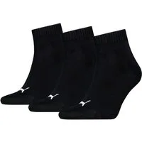 PUMA Kurzsocken PUMA UNISEX QUARTER PLAIN 3P (3 Paar) Atmungsaktiv, Rippenbündchen, weiche Baumwollmischung