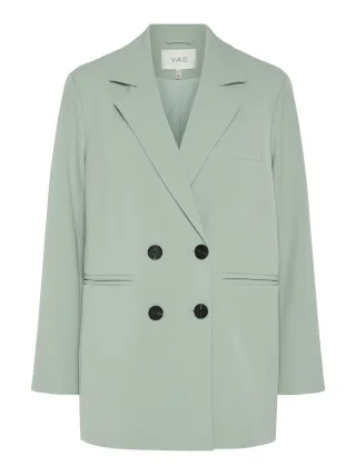 Y.A.S - YASLIKKA LS OVERSIZED BLAZER S. NOOS Iceberg Green - Gr. - 36