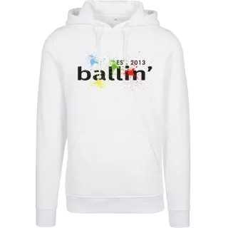 Paint Splatter Hoodie von Ballin Est. 2013 in der farbe Weiss und in größe XXL.