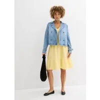 bonprix Sweatkleid für entspannten Look, Oversized-Kleid, aus Musselin, aus Baumwolle