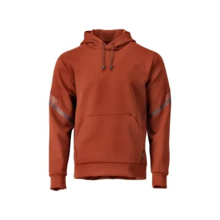 MASCOT Herren Fleece Kapuzensweatshirt CUSTOMIZED Herbstrot 4XL - 22186-608-24-4XL