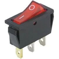 McPower Halterung McPower Wippenschalter beleuchtet, 3-polig, EIN/AUS, 250V~ / 15A