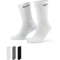 Nike Funktionssocken U NK EVERYDAY CSH CRW 3PR 132 für Training und sportliche Aktivitäten, mit dicker Frottee-Sohle