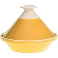 Secret de Gourmet Suppenteller Geschirr für marokkanische Gerichte TAJINE, Keramik, gelb