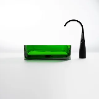 Steinberg Serie 489 Waschtisch Aufsatzschale rechteckig aus Polyresin, 489 7010 32 489 7010 32