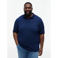 Tommy Hilfiger Big & Tall Poloshirt BT-MICROPRINT PIQUE REGULAR mit geometrischem Muster, Große Größen