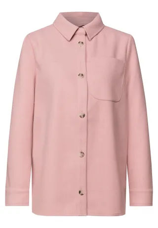 Street One - Overshirt In Wolloptik blush rose - Gr. - 40