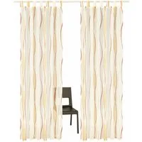 OTTO home Gardine DIMONA (2 St), Schlaufen, transparent, Voile, 2-er Set, Voile, Polyester, Wellen