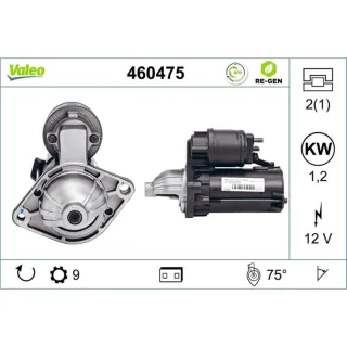 Valeo Starter 1,2 kW Chevrolet Opel Suzuki 1,3