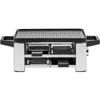WMF Raclette LONO, 4 Raclettepfännchen, 870 W, LED-Beleuchtung, Aufbewahrungsfach für unbenutzte Pfännchen
