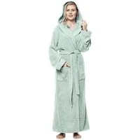 Arus Damenbademantel Pandora, extra lang, mit Kapuze, 100% Baumwolle, für Spa & Zuhause, langform, 100% Baumwolle, Kapuze, Gürtel, mit Kapuze, extra lang, 100% Baumwolle