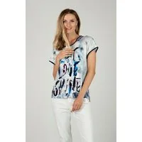 Passioni Print-Shirt T-Shirt mit Statement-Print