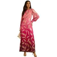 Love & Roses Maxikleid Love & Roses Maxikleid mit Manschetten, Regular (1-tlg)