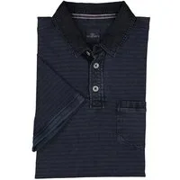 Engbers Poloshirt Herren Polo-Shirt gestreift, Saphirblau