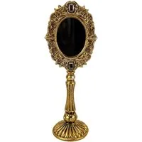 Online-Fuchs Dekospiegel Tischspiegel im goldenen Barock Stil mit schönen Verzierungen (kunstvoll gestaltet, ideal für das Sideboard), detailreiche Ornamente